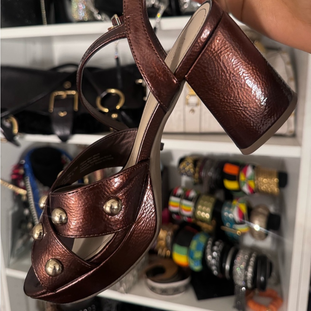 Elegant Brown Strappy Heels